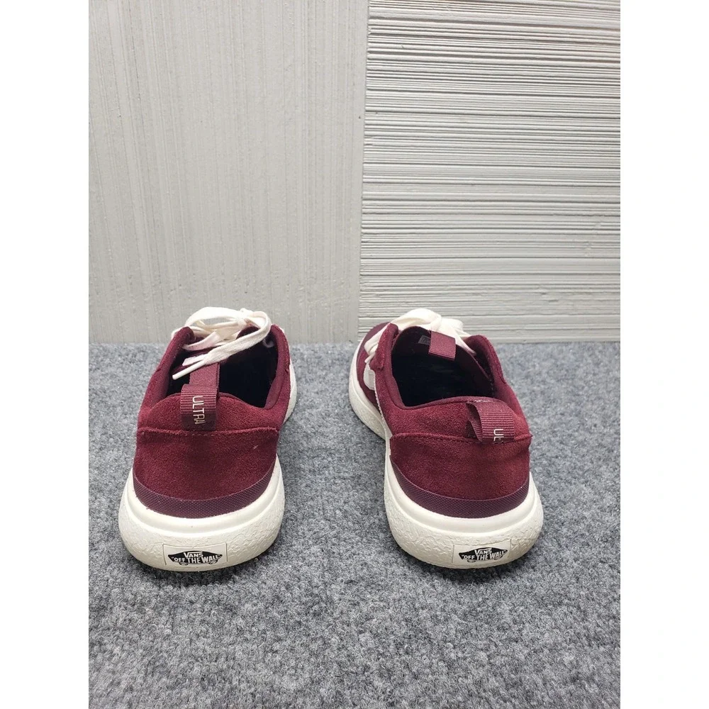 Vans Women Sneaker Shoe 10.5 Burgundy Suede UltraRange EXO SE Lace Up Low Top